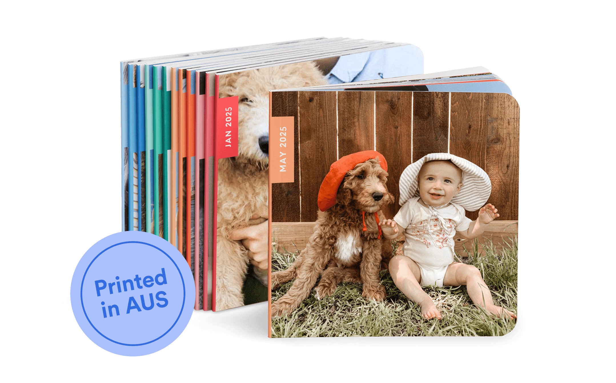 Stack of Chatbooks Monthly Mini photo books