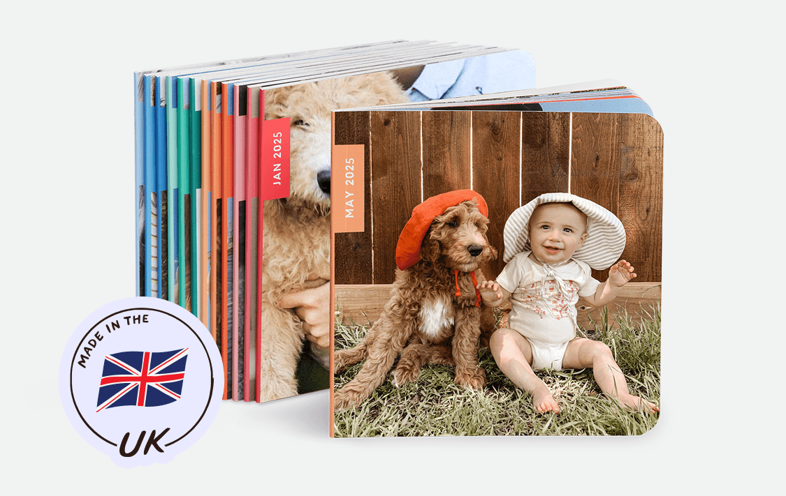 Stack of Chatbooks Monthly Mini photo books