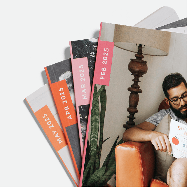 14 cover options, including vivid rainbow and solid colors