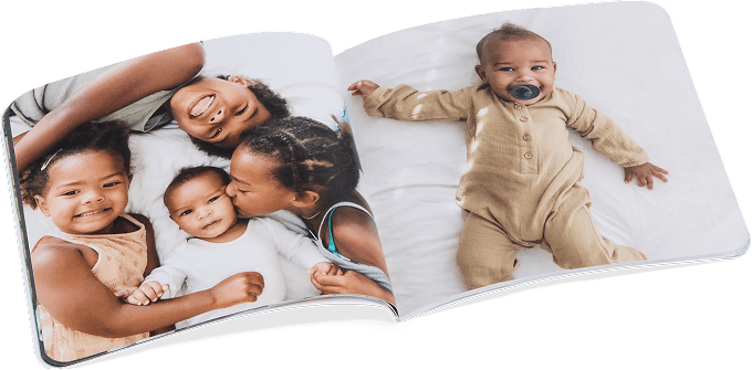 Chatbooks open photo book