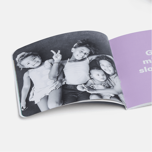 5x5” softcover, up to 60 pages