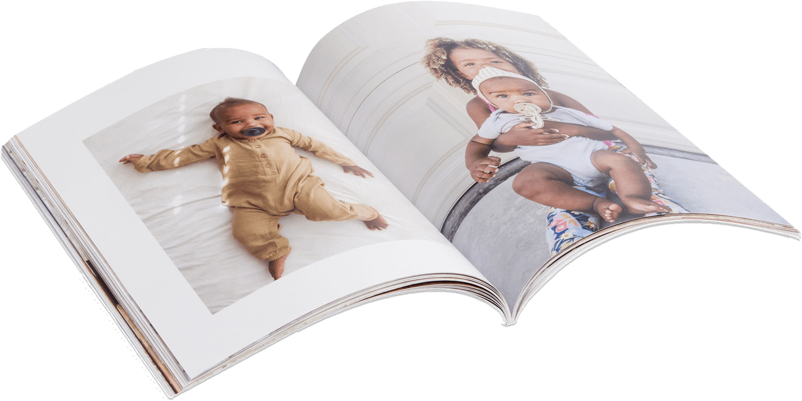 Chatbooks open photo book